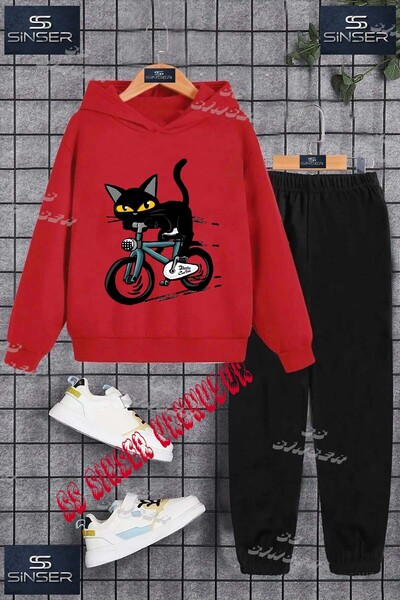 SS SİNSER Children's Unisex Custom Printed Hoodie and Sweatpants Set with the...