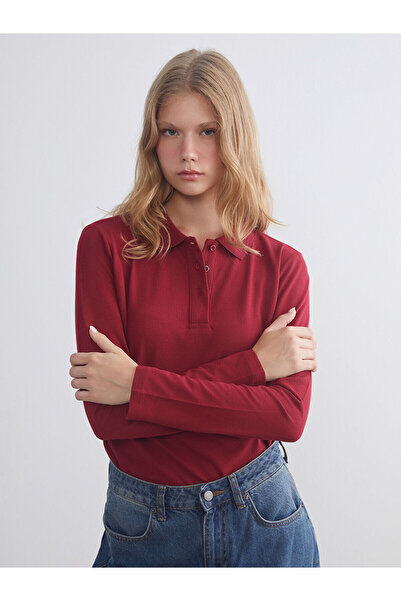 LC Waikiki Γυναικείο T-Shirt Polo Neck Pique