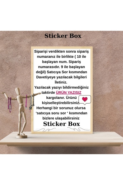 Think And Print 40 ADETDavetiye Çocuk Parti Malzemesi Doğum Günü Süsü Sünnet Davetiye Kart Kişiye Özel Stitch Tema