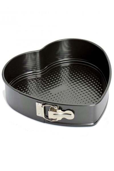 Smart Kitchen قالب كيك صغير غير لاصق على شكل قلب 20 سم × 17 سم