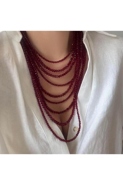 Venus Design Çoklu Kristal Boncuk Kolye Seti