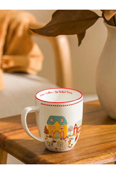 LC Waikiki Lcw Home New Year Themed Porcelain Mug 340 ml