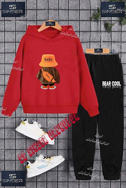 SS SİNSER Children's Unisex Custom Printed Hoodie and Sweatpants Set with the...