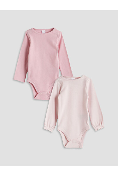 LC Waikiki Two Mt Shop Quality Lcw Baby Pink Oval Collar Baby Girl Snap Faste...