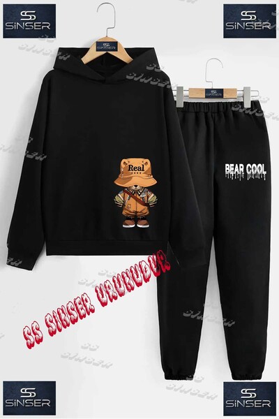 SS SİNSER Set de trening cu hanorac cu imprimeu special pentru copii, unisex,...