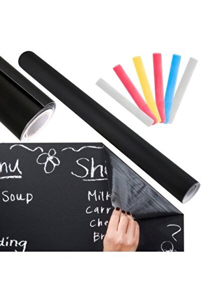 KESNUP Self-adhesive chalk board, adjustable, 45 x 200 cm, Black