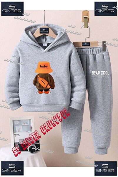 SS SİNSER Children's Unisex Custom Printed Hoodie and Sweatpants Set with the...