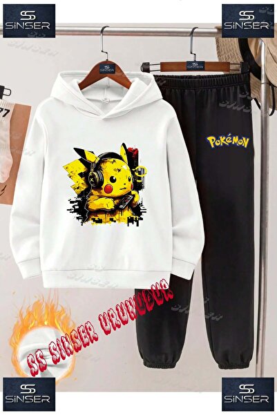 SS SİNSER طقم بدلة رياضية للأطفال من الجنسين بطباعة خاصة 'نصف بيكاكو مع سماعات'