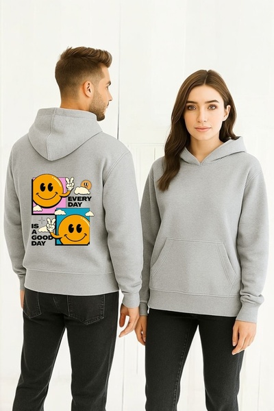 ArtYus Bună ziua Colorat cu imprimeu cu glugă Swea tricou