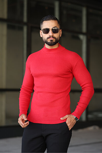 ribac Men's Half-Thigh Knitwear Sweater