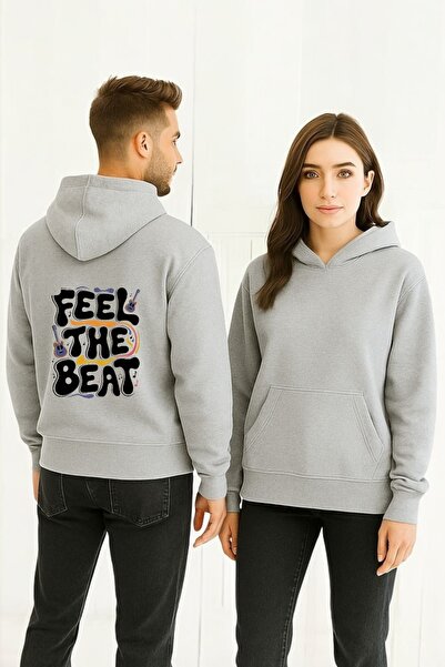 ArtYus Feel The Beat Πολύχρωμο με τύπωμα με κουκούλα Φούτερ