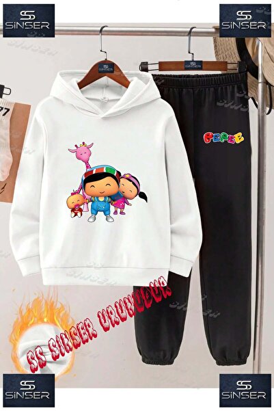 SS SİNSER طقم بدلة رياضية للأطفال من الجنسين بطباعة خاصة 'بيبي وزورافالي مع أ...