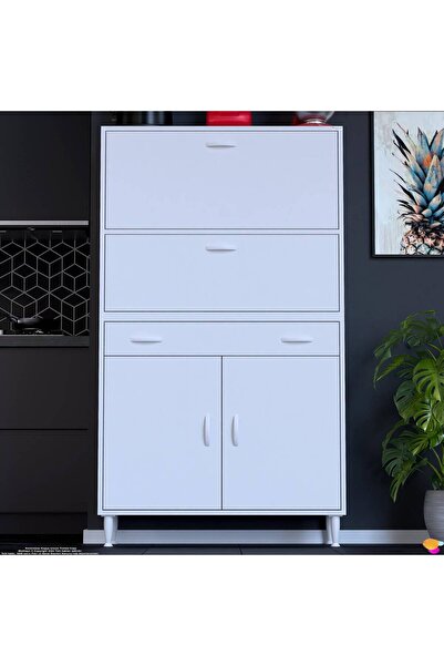 Modilayn VİO (95x163,4x32,5 cm) Yeni çekmeceli, kapaklı, ekmeklikli, çok amaç...