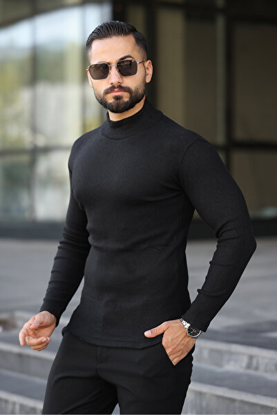 ribac Men's Half-Thigh Knitwear Sweater