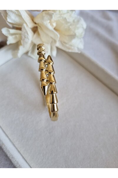 Gemnest Accessories Çelik Yılan Düz Kelepçe