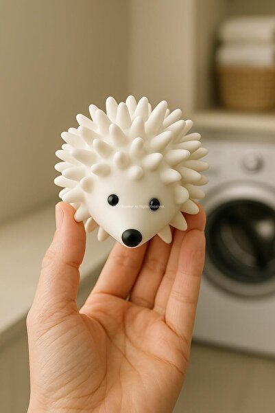 Busstier Hedgehog Shaped Dryer Ball Set of 2 Pvc Material Energy Saving Anti-Wrinkle