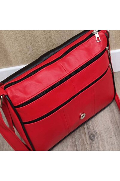 Deribag Genuine Leather, Crossbody Strap, Casual Bag, Women's Shoulder Bag, Bronze Color 28*27*10 cm