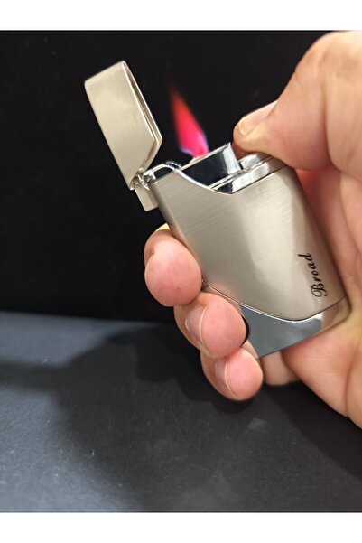 enyatakı Izgaralı pürmüzlü kırmızı alevli kaliteli metal tarz çakmak