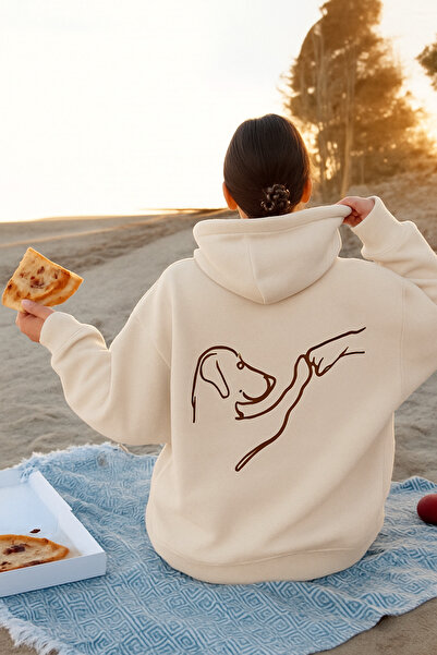 SVART WEAR Oversize Cotton Casual Hoodie Hooded Sweatshirt Printed