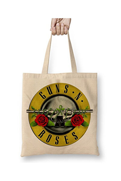 Toyaso Guns N Roses Тканинна сумка з довгими ручками Сумка для покупок Пляжна сумка