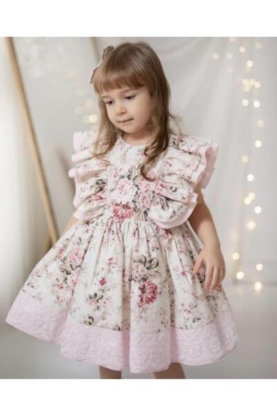 sunshine boutique15 Floral Puffy Dress with Unique Design