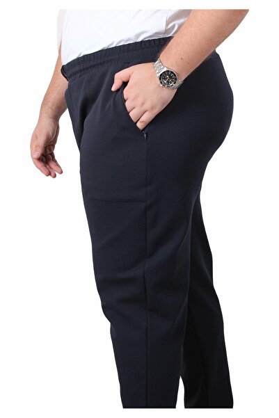 Starbattal Мъжки спортен екип с качулка и двойни джобове TK25605 ТЪМНО СИН