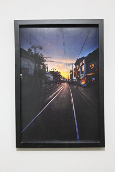 LİFE GLOBAL Picture Frame Black 20X30 Single Piece with Picture and Pvc Protection