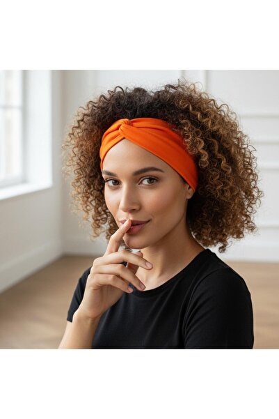Butikgiz Bandă pentru păr sportivă, elastică, din bumbac pieptănat, 100% bumb...
