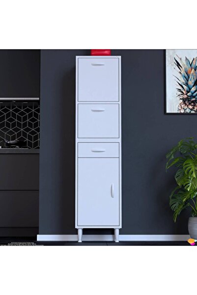 Modilayn VİO (45x163,4x32,5 cm) Yeni çekmeceli, kapaklı, ekmeklikli, çok amaç...