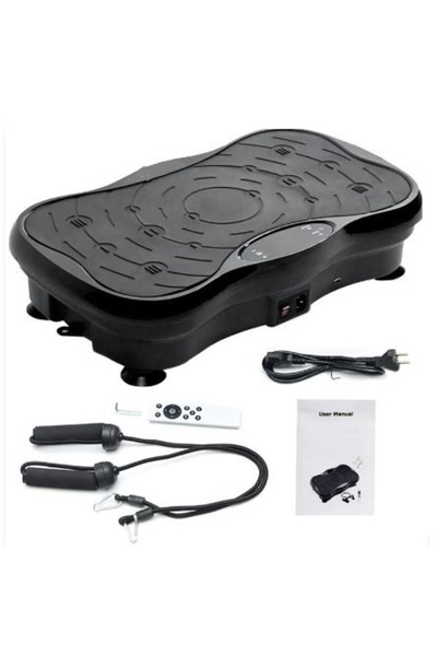 KESNUP Vibration fitness plate, remote control, 5 preset programs, maxt 150 kg, Black