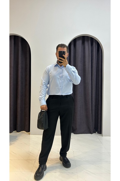 MERVENS Slim Fit Suit Casual Shirt