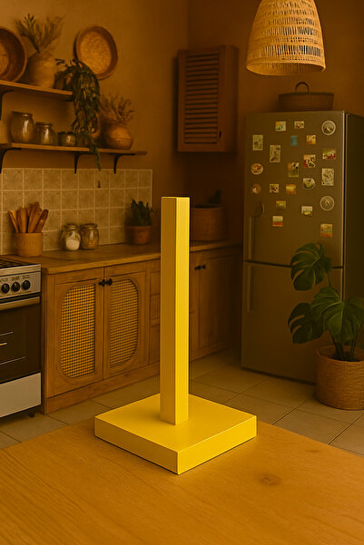 DemCey Home Kare Ahşap Kağıt Havluluk , Rulo Havluluk , Peçetelik