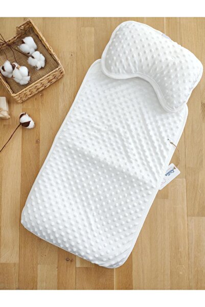 Sitilin طقم فراش للأطفال البنات مع وسادة من حبوب الحمص الكريمي طراز STL5079