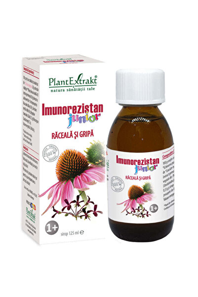 Plant Extrakt TM Imunorezistan Junior Raceala si Gripa, 125ml, Plant Extrakt