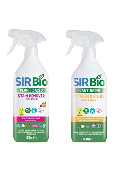 SIR Bio Bitkisel Özlü Leke Çıkarıcı Ve Mutfak Temizleyici 2’Li Set