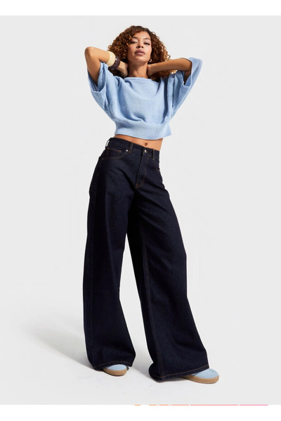 komera Women's Indigo Baggy Denim Jeans