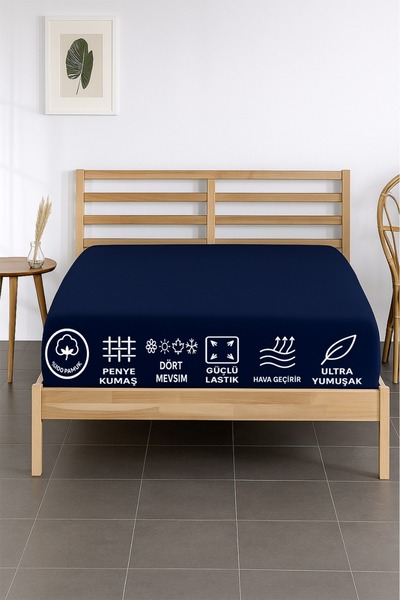 Madame Home Double Fitted Sheet Combed Cotton Corner Depth 30cm