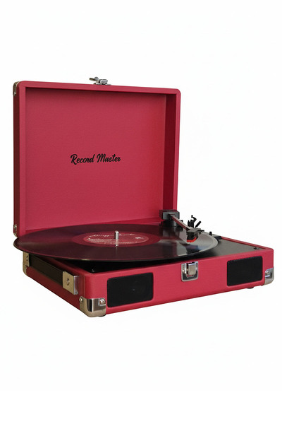 Record Master RM-311 Pikap - Tüm Plaklar İle Uyumlu- Power Banklere Bağlanarak Kullanılabilme