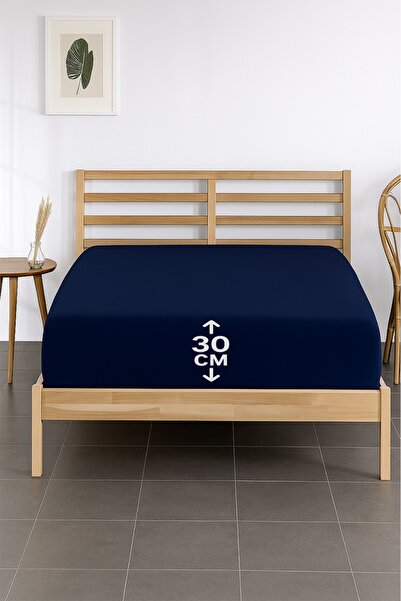 Madame Home Double Fitted Sheet Combed Cotton Corner Depth 30cm