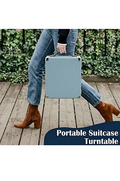 Record Master RM-311 Pikap - Tüm Plaklar İle Uyumlu- Power Banklere Bağlanarak Kullanılabilme