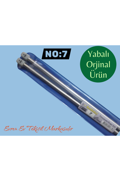 Evren Ev Tekstil YABALI Titanyum Örgü Şişi No: 7