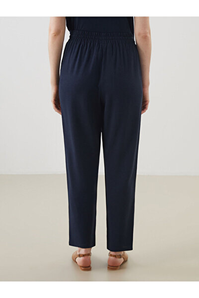 LC Waikiki Γυναικείο Παντελόνι Λινό Μικτό με Ελαστική Μέση