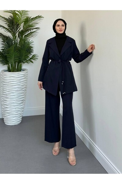 HİJABAYA Σετ παντελόνι με διπλό γιακά με διπλό κορδόνι