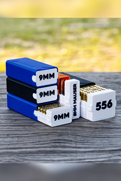 Genç 3D 9mm 50’li Mermi Kutusu | Kilitlenebilir Güvenli Ammo Box
