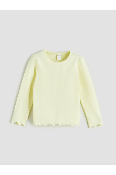 LC Waikiki تي شيرت بناتي أساسي برقبة دائرية للموسم الجديد