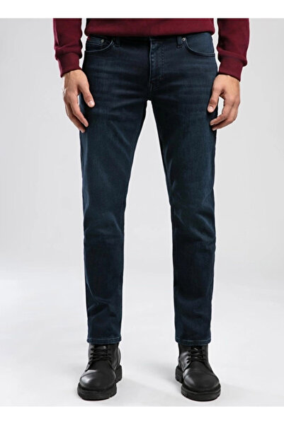 Lee Cooper Normal Bel Slim Straight Mavi Erkek Denim Pantolon 261 LCM 121019 JAGGER ALDORA MID
