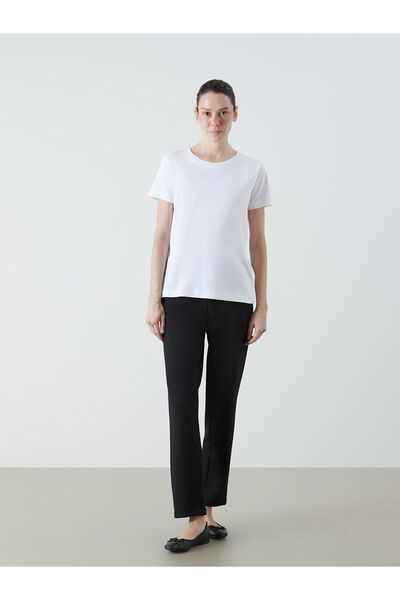 LC Waikiki Carrot Cut Women's Trousers with Elastic Waist