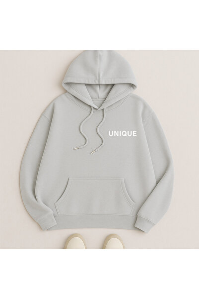 CLASSY.MODA Φούτερ με κουκούλα και τσέπη καγκουρό, μεγάλου μεγέθους, με γράμμ...