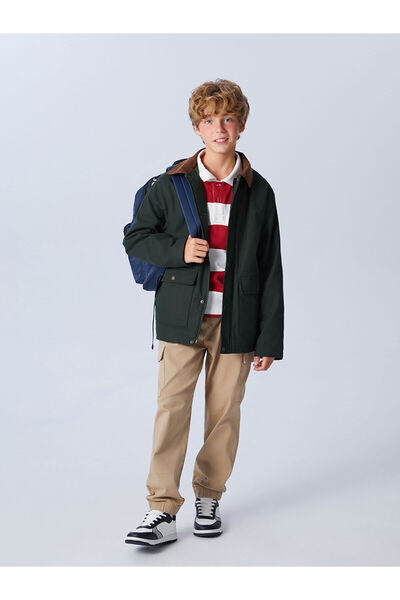 LC Waikiki Boys' Cargo Jogger Pants with Elastic Waist