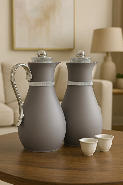 Generic طقم ترامس للشاي للقهوة 1لتر